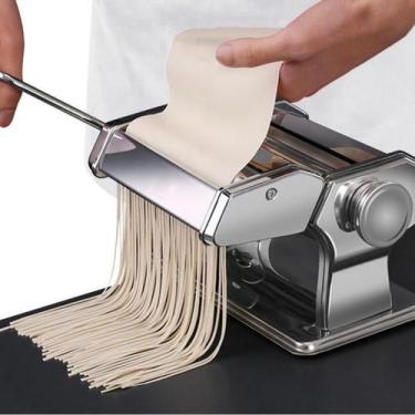 Imagem de Máquina Fer Macarrão Massas Manual Abrir Italiana Fresca - Homeflex