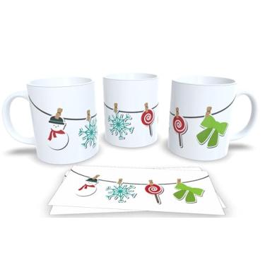 Imagem de Canecas de Porcelana Branca Personalizadas Natal 10 (Mod.182)