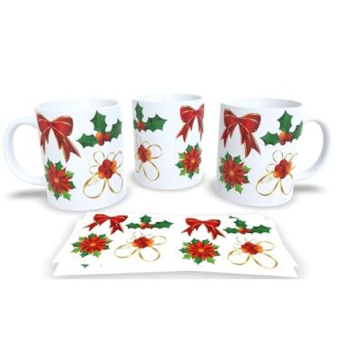 Imagem de Canecas de Porcelana Branca Personalizadas Natal 8 (Mod.145)