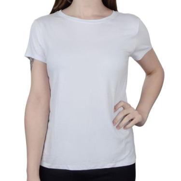 Imagem de Camiseta Feminina Lunender Viscose Branco - 00350, G