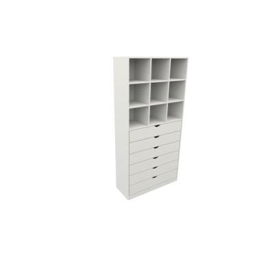 Imagem de Armário Colmeia Gaveteiro Misto M15 100%mdf Closet Loja - VETORIAL MÓV