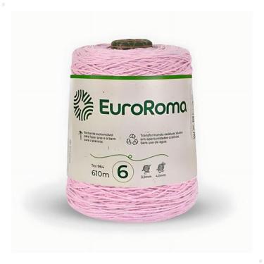 Imagem de Barbante EuroRoma Colorido N 6  600g 610m, Rosa Bebe