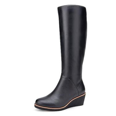 Imagem de Aerosoles - Bota feminina binocular na altura do joelho – Botas de cano alto com palmilha de espuma viscoelástica, Preto, 7