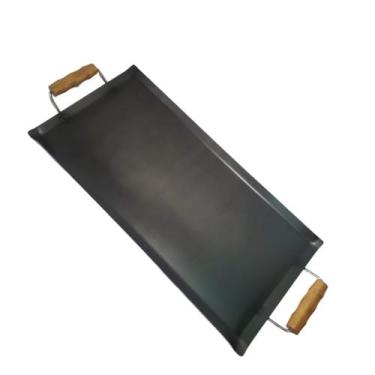 Imagem de Chapa 60x30 cm para Lanches e Porções Bifeteira para Fogão - JME METAL