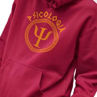 Imagem de Blusa Moletom Masculino Estampado Grego Psicologia em Algodão Fio 30.1