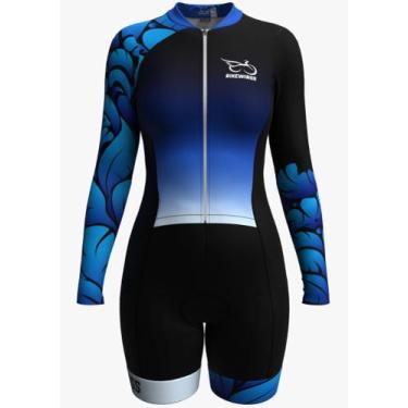 Imagem de Macaquinho Ciclismo Bikewings Azul Profundo, M