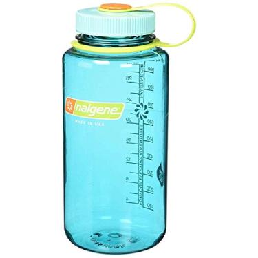 Imagem de Nalgene Garrafa de água Tritan de boca larga sem BPA, Cerúlea, 473 ml