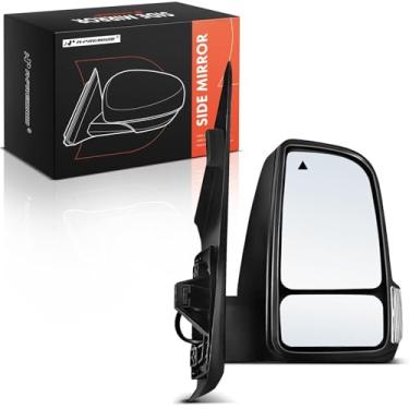 Imagem de A-Premium Espelho retrovisor elétrico do lado do passageiro - compatível com Mercedes-Benz Sprinter 1500 2500 3500 2019 2020 2021 2022 - Espelho retrovisor externo externo dobrável elétrico aquecido