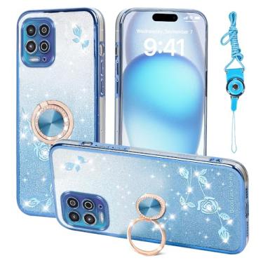 Imagem de Nouxwerx Capa para celular Motorola Moto G100, capa protetora à prova de choque para Motorola Moto Edge S (azul)