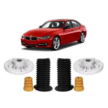 Imagem de Kit Coxim Batente Coifa Dianteiro Bmw 328i 2016 2017 2018 - QualyKits