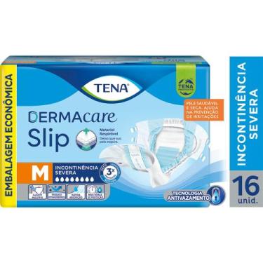 Imagem de Fralda Descartável Geriátrica/Adulto Tena Slip Dermacare Tamanho M com