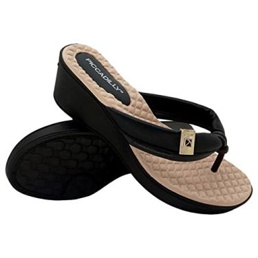 Imagem de Tamanco Anabela De Dedo Feminino Piccadilly Napa Super Macias 540322