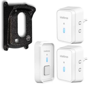 Imagem de Campainha Sem Fio A Prova Dágua Para 2 Salas com Protetor - Intelbras