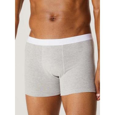 Imagem de Cueca Boxer Hering 77L2 Masculina Algodão T. P/XXG, M, M2h, Mescla