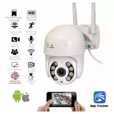 Imagem de Câmera Ip 2,4g A8 Prova Dágua Hd Wireless Wifi Sd A8-02 - Rhos