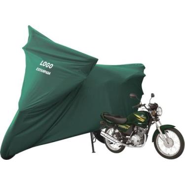 Imagem de Capa De Tecido Helanca Lycra Moto Yamaha YBR 125 Sob Medida - Mz, Verd