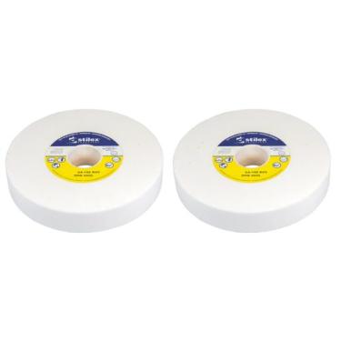 Imagem de Kit 02 Rebolo Pedra De Esmeril Para Aço 6x3/4 Gr 100 Stilex