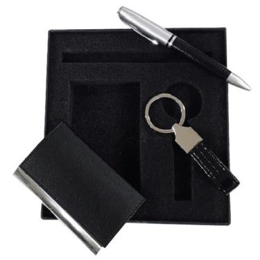 Imagem de JL PST 915 - Conjunto de porta cartões, chaveiro e caneta esferográfic