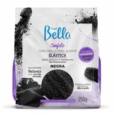 Imagem de Cera Depilatória Confete Elástica Negra 250g - Depil Bella