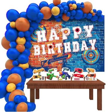 Imagem de Kit Decoração Festa de Aniversário Infantil Arma de Brinquedo NF