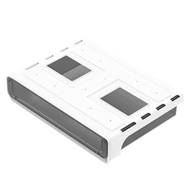 Imagem de Organizador de Gaveta Caixa de Armazenamento Oculta Adesiva de Grande Capacidade para Telefones Artigos de Papelaria Sob a Gaveta da Mesa Com Material (Preto Tamanho Grande)