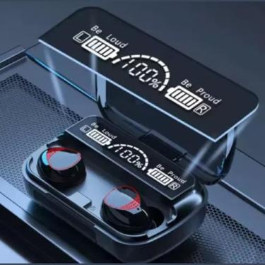 Imagem de Fone de Ouvido Bluetooth TWS M10 com Visor Digital – Sem Fio, Potência e Qualidade Premium!