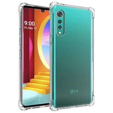 Imagem de Wanyuexes Capa para LG Velvet Case, para LG Velvet 5G LMG910EMW, capas de telefone TPU macio e transparente, capa protetora de silicone fino à prova de choque transparente para LG Velvet Crystal Clear