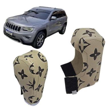 Imagem de Capa Proteção Em Couro Manopla Câmbio Automático Jeep Cherokee 2014 20
