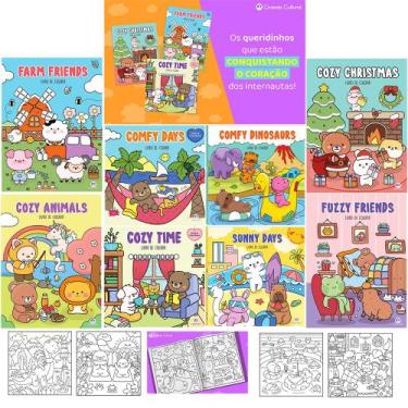 Imagem de Coleção Coloring Book for Adults Kit Com 8 Livros de Colorir Adulto Co