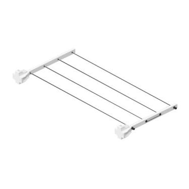 Imagem de Varal de Parede Retrátil em Aço 16 metros - Avatron VAR-4000-W, Branco