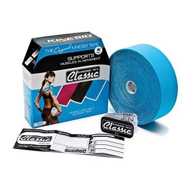 Imagem de Kinesio Taping - Fita Atlética Terapêutica Elástica Tex Classic - Rolo A Granel - Azul – 2 Pol. X 103 Pés