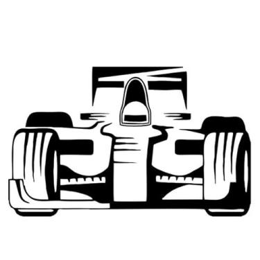 Imagem de Adesivo de carro F1 Senna parede vidro quarto sala (Preto)