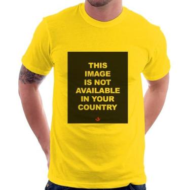Imagem de Camiseta This image is not available in your country - Foca na Moda, A