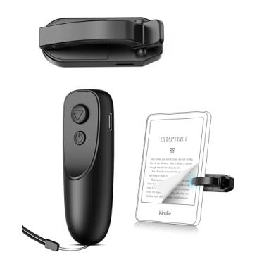 Imagem de Fuloview Virador de página de controle remoto para eReaders Kindle Paperwhite Kobo, clique para virar páginas com controle remoto sem fio compatível com iPad, tablets, celulares