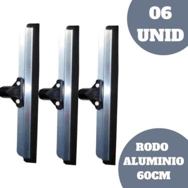 Imagem de KIT 06 Rodo Todo Em Alumínio 60cm Duplo Cores