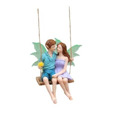 Imagem de Generic Fatuetas em miniatura Acessórios de jardim de fadas artesanato Estátua de ornamentos de ornamentos para bonecas Balcony Terrarium