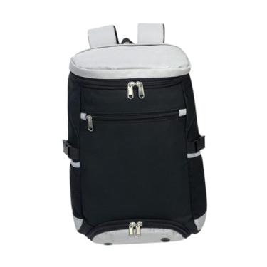 Imagem de rockible Mochila laptop de tênis para homens Daypack Duffel Pocket Bocket para Badminton Backpacking Training Paddles Pickleball, Preto