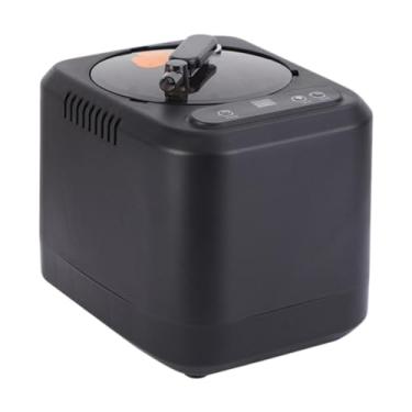 Imagem de IEUDNS Panela a vapor para sauna, 3 litros, 1200w, plugue ue, 220v, função de temporização para casa, spa, banheiro profissional, vaporizador com controle, Preto