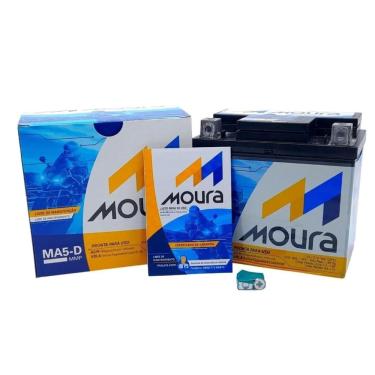 Imagem de Bateria Moto Moura Cg Titan Fan 125 -150 Ma5-D 5 Amperes
