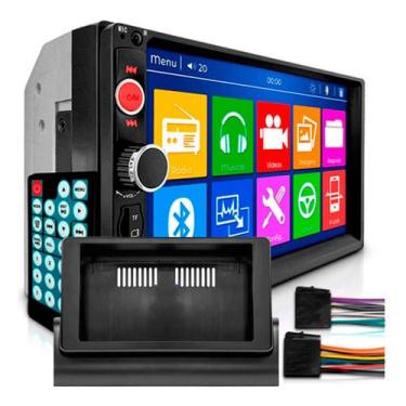 Imagem de Kit central multimidia MP5 7 pol com moldura fiat uno mille 1994 A 2013