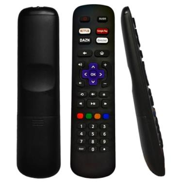 Imagem de Controle remoto Compatível com Rokku TV AOC, Smart TV, botões Netflix, Globoplay, Deezer, Dazn, controle substituto, Universal.
