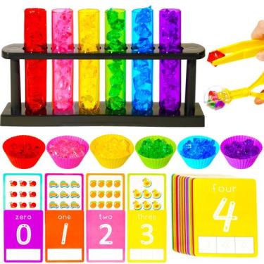 Imagem de Kit de contagem de tubos de ensaio e classificação de cores Rileryan 1