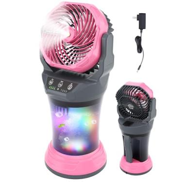 Imagem de TDLOL Ventilador de nebulização portátil para uso externo X65 cinza-rosa