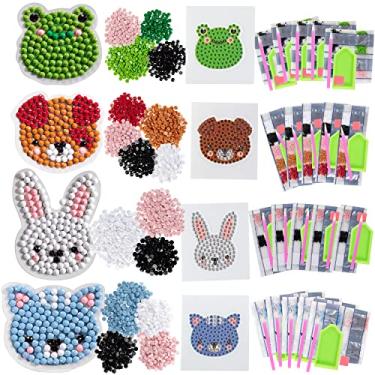 Imagem de Kits de artesanato de pintura com pedras preciosas de diamante para festa infantil – Amigos para animais de estimação – 20 embalagens individuais, tudo em um para meninos e meninas – atividade divertida e única para meninos e meninas em qualquer ocasião