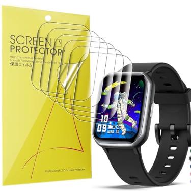 Imagem de Compatível com a película protetora de tela para relógio inteligente Mgaolo Kids, película transparente de TPU de cobertura total da Lamshaw compatível com o relógio inteligente Mgaolo Kids H97Pro - 3,5 cm (embalagem TPU-6)