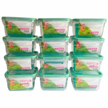 Imagem de Kit 12 Pote Hermético Com Trava 537ml Modular Sanremo Freshy