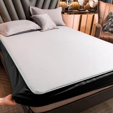 Imagem de Capa de Colchão Impermeável Slip com Elástico Antiácaro e Antialérgico