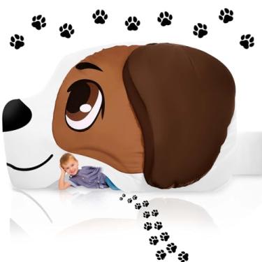 Imagem de Lemosae Kids Blow Up Tent, Large Air Tent for Kids, Inflatable Kids Blow Up Play Tent, Inflatable Kids Tent Playhouse Sets Up and Stores Away in Seconds(Dog)