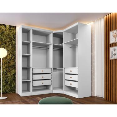Imagem de Closet Modulado Safira 009 Clic Moveis Branco