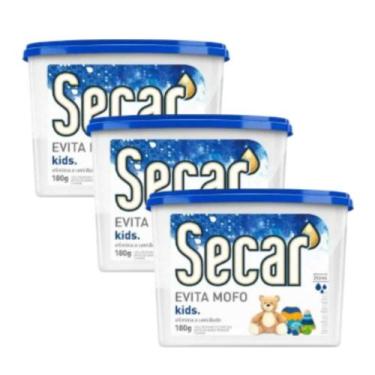 Imagem de 3 Antimofo Secar 180g Antiumidade Para Closet Guarda Roupas Armários G